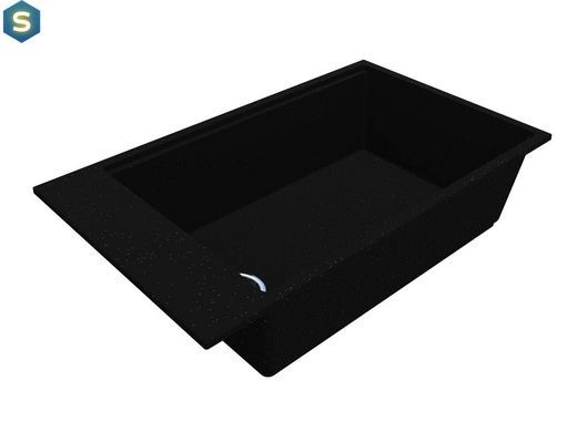 Кухонна мийка Miraggio Lagoon 760 black 0002248, Чорний/золото