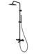 Душевая система Corsan Lugo black matt с изливом CMN01MBLW, Черный матовый