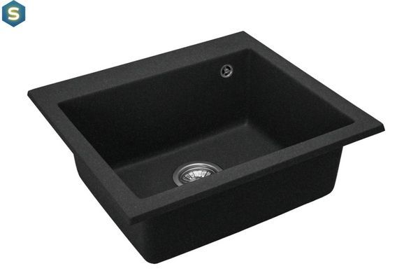 Гранітна кухонна мийка Rea West XL black matt ZLE-00136, Черный матовый