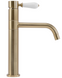 Змішувач для умивальника Rea Serra brushed gold низький REA-B1144, Золотий