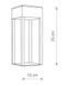 Світильник вуличний Nowodvorski 8146 Structure LED 1x13W 3000K 820Lm IP54 Bl