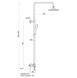 Душевая система Ponsi Easy Shower Column BNCOLCTN05, Хром