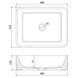 Умывальник Mexen Catia white gold Edge накладной MEX-21314805, Золотой