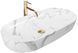 Умывальник Rea Cleo 81 накладной белый/мрамор REA-U8403, Мрамор