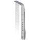 Душевая панель Corsan Kaskada silver LED с изливом и термостатом A014MSLLEDW, Каппучино