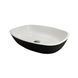 Умывальник Adamant Amarant black/white glossy 75305, Черный/золото