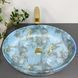 Умивальник (раковина) VBI UDINE MARBLE BLUE MATT накладний, узор