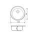 Кухонна мийка Adamant Sun 510x200 Sand сахара 000000567, Sand
