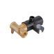 Набор гигиенического душа скрытого монтажа Qtap Slavonice округлый QTSLA262GMB45916 Gunmetal Black PVD, Шлифованный черный хром