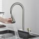 Смеситель для кухни с выдвижным изливом Platinum Водопад ZS84 brushed нержавеющая сталь, Нержавеющая сталь