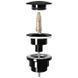 Донный клапан для раковины Rea click-clack black glossy универсальный REA-A4100, Черный матовый