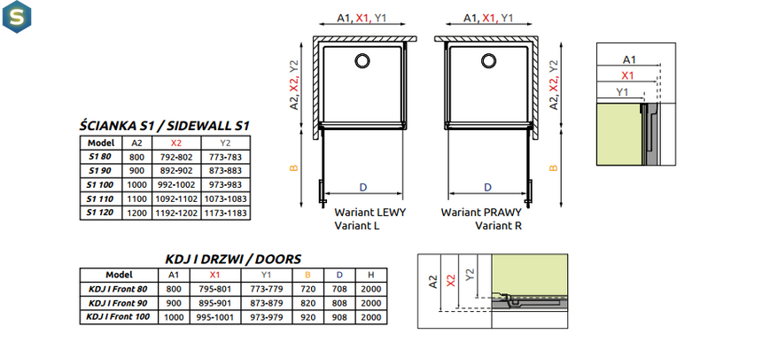 Душевая кабина Radaway Arta KDJ I 90x90 386082-03-01L + 386021-03-01
