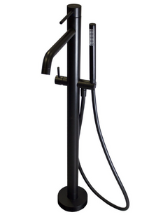 Змішувач для ванни Paffoni Light LIG 032 NO + LIG 030, Черный матовый