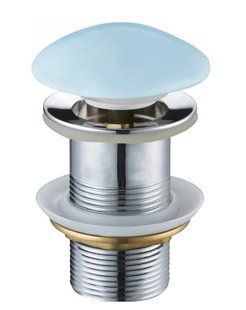 Донный клапан для раковины Mexen click-clack blue matt без перелива MEX-79910-49, Голубой матовый