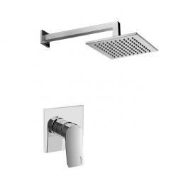 Душова система для ванни Paffoni Shower верхній душ 200x200 мм chrome KITTI010CR/M, Хром