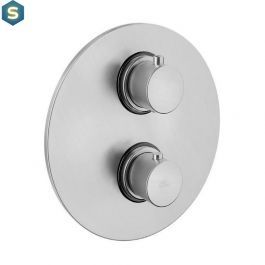 Душевая система Paffoni Shower с термостатом и изливом &Oslash;225 мм steel KITLIQ019ST225, Нержавеющая сталь
