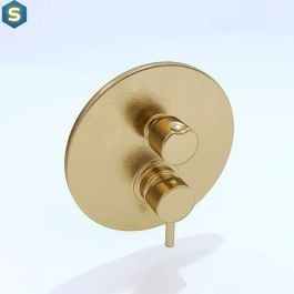 Смеситель для ванны/душа на 2 потребителя Paffoni Light honey gold brushed LIG018HGSP, Золотой