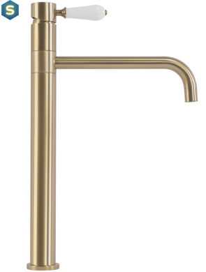 Змішувач для умивальника Rea Serra brushed gold високий REA-B1145, Золотий
