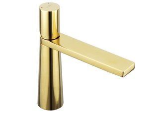 Смеситель для умывальника Mexen Nox gold золотий низкий MEX-744200-50, Золотой