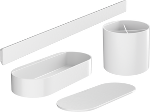 Комплект аксессуаров Hansgrohe WallStoris 4в1 Matt White 27968700
