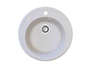 Кухонная мойка Adamant Sun &Oslash;510x200 белый 000000565, Белый