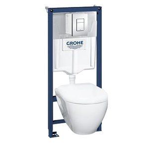 Комплект инсталляция + унитаз Grohe Solido Perfect с крышкой Soft-Close 39186000