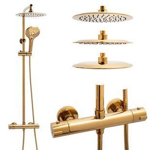 Душевая система Yoka Oman 25 Therm L.gold BP.OMAN25-THERM-GLD, Золотой