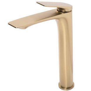 Смеситель для умывальника Rea Avalon brushed gold высокий REA-B2705, Золотой