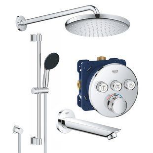 Душова система прихованого монтажу Grohe QuickFix SmartControl UA202801R3, Хром