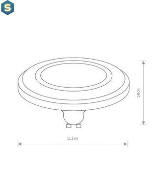 Лампа Nowodvorski 9343 Reflector led GU10 1x9W 3000K 770Lm IP20 Bl