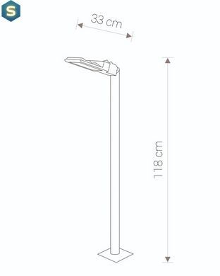 Светильник уличный Nowodvorski 9420 Pathway LED 1x24W 3000K 2200KLm IP44 Bl
