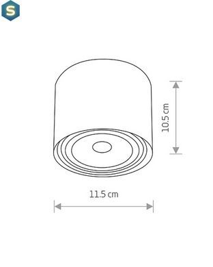 Точковий світильник Nowodvorski 9482 Bit GU10, ES111 1x75W IP20 Wh