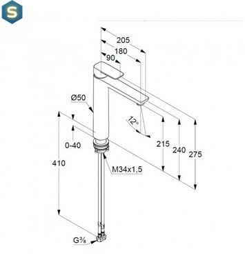 Смеситель для умывальника Kludi Pure&Style DN 15 402960575
