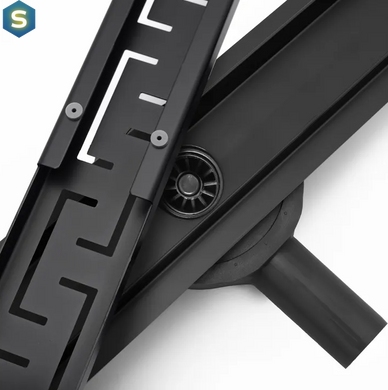 Трап для душа Rea Greek 90 PRO black REA-G8026