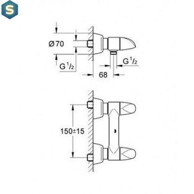 Смеситель для душа Grohe Aria 26008000