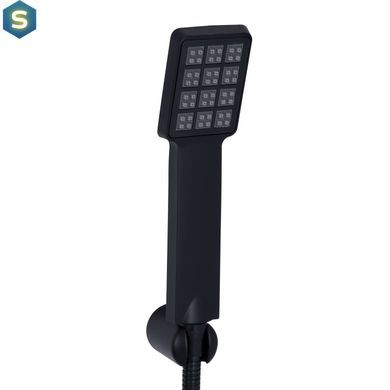 Смеситель для ванны Lidz Wawel 006 (c душевым гарнитуром) (k35) LDWAW006BLA45393 Black, Черный матовый
