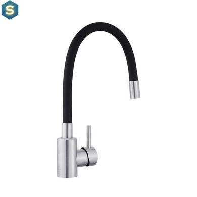 Змішувач для кухні з гнучким виливом Agua Acero-INOX035NS-1 CV023288, Хром матовий
