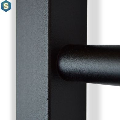 Електрична рушникосушка Navin Класик Квадро 500x1200 Sensor права з таймером, чорний муар 00-044050-5080, Черный матовый, Праве, Електронний