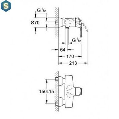Змішувач для душу Grohe Chiara 32307000
