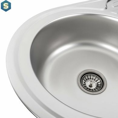 Кухонная мойка из нержавеющей стали Valeso 7750 сатин (0,8/180 мм), R, Satin