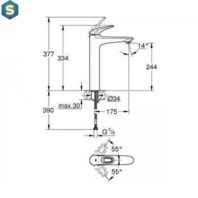 Смеситель для раковины Grohe Eurostyle 23570LS3