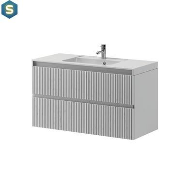Тумба підвісна Koller Pool Line 1000 з умивальником білий матовий LN0983WHITE, Белый матовый