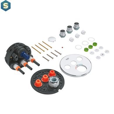 Душова система прихованого монтажу Grohe QuickFix SmartControl UA202801R3, Хром