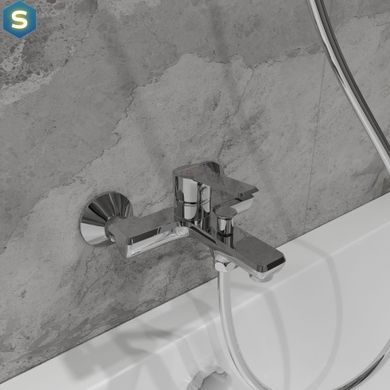 Змішувач для ванни Koller Pool Edge одноважільний 35 мм хром ED0100, Хром
