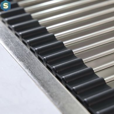 Килимок для мийки нержавіючий розсувний Nett KU-19(45), Нержавіюча сталь