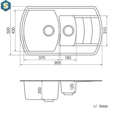 Кухонна мийка Vankor Norton NMP 04.86, Бежевий