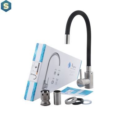 Змішувач для кухні з гнучким виливом Agua Acero-INOX035NS-1 CV023288, Хром матовий