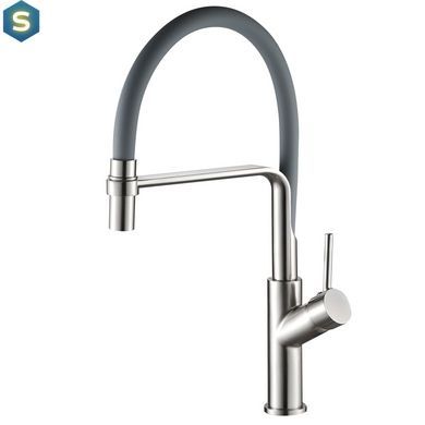 Смеситель для кухни Globus Lux Denver Flex GDF-32-08-02, Каппучино
