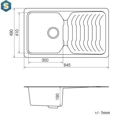 Кухонная мойка VANKOR Sigma SMP 02.85 Beige