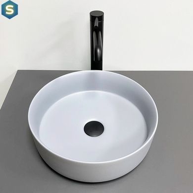 Умывальник VBI Prato light grey matt накладний VBI-011413, Каппучино